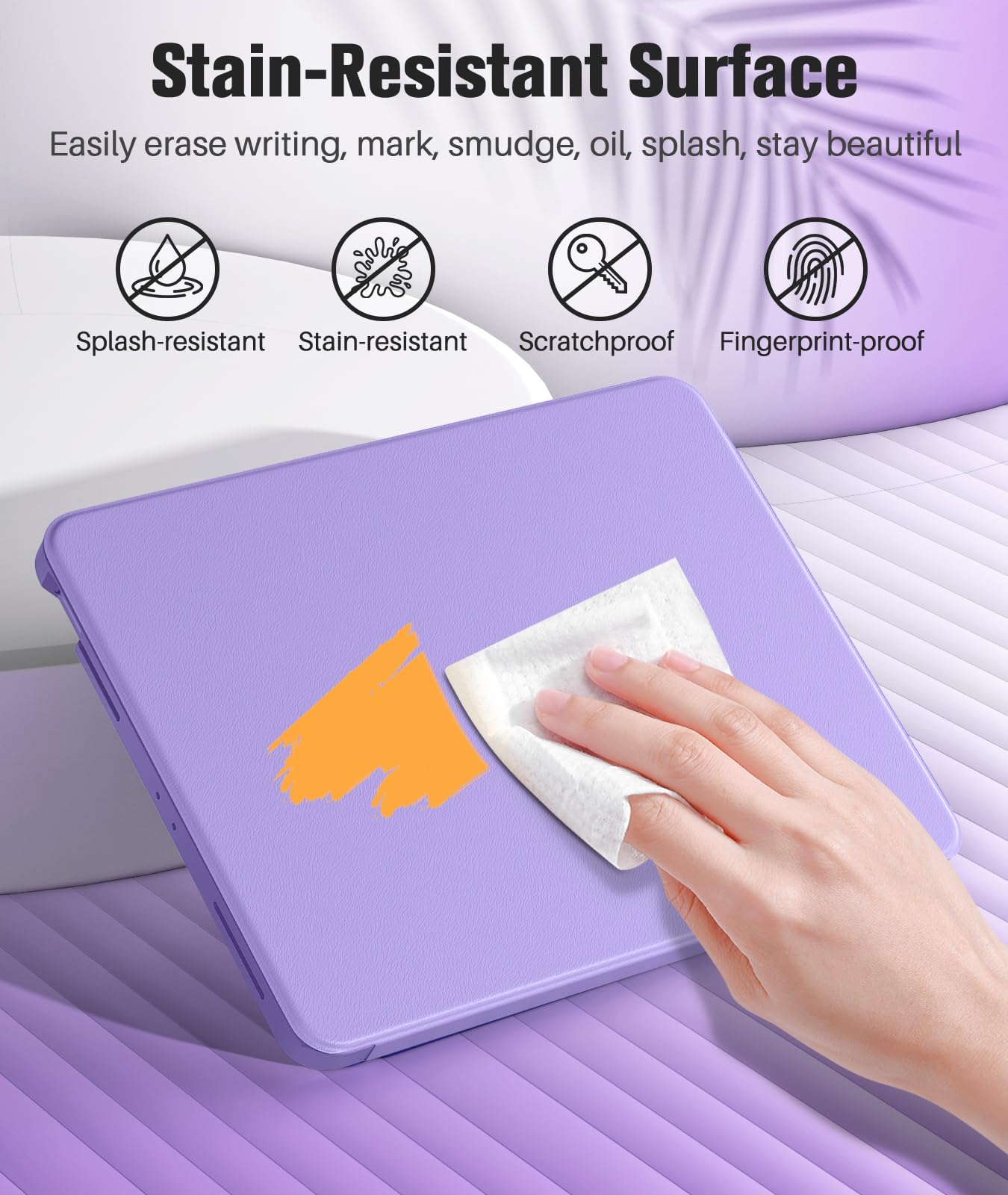 Foto 8 pulgar | Funda Para Ipad Air 13 Moko M3 2025 Y M2 2024 Con Soporte Para Lápices  Color Morado - Venta Internacional.