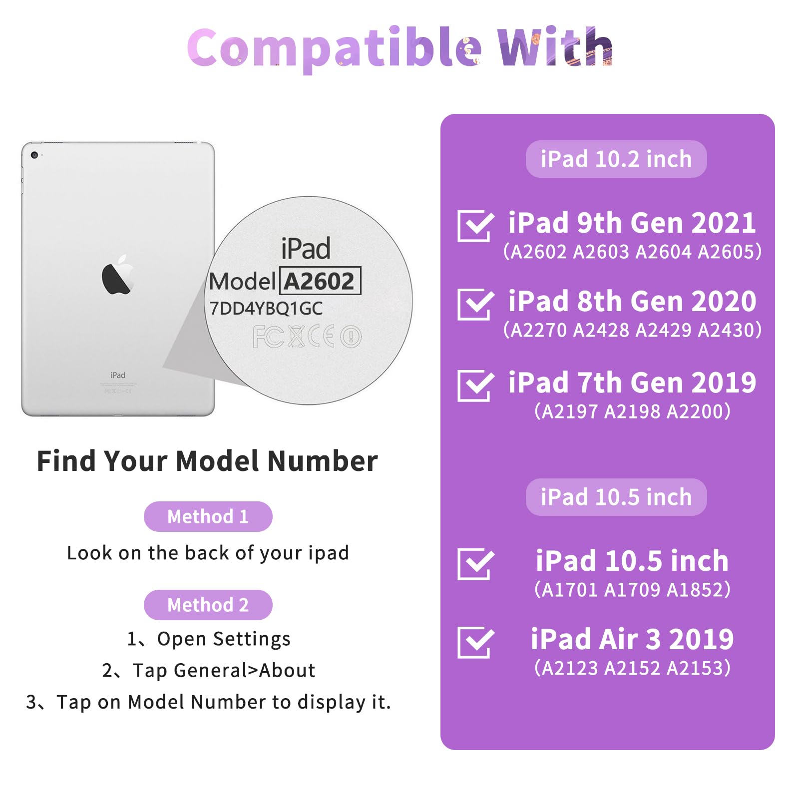 Foto 2 | Funda Con Teclado Fuwang Para Ipad 9ª  8ª Generación  10 2 Pulgadas - Venta Internacional.