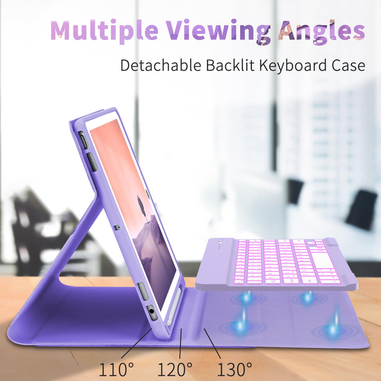 Foto 6 pulgar | Funda Con Teclado Fuwang Para Ipad 9ª  8ª Generación  10 2 Pulgadas - Venta Internacional.