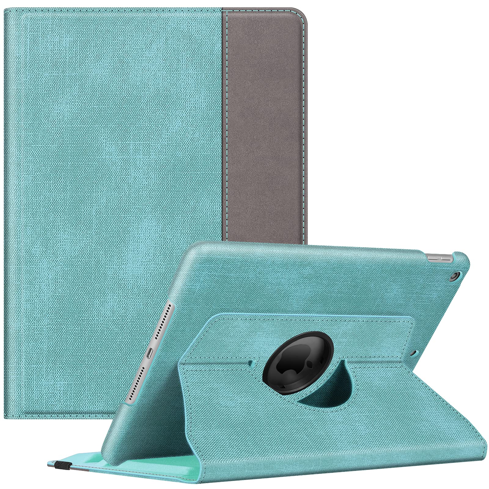 Funda Giratoria Fintie Para Ipad De 9ª  8ª Y 7ª Generación De 10 2 Pulgadas  Color Turquesa - Venta Internacional.