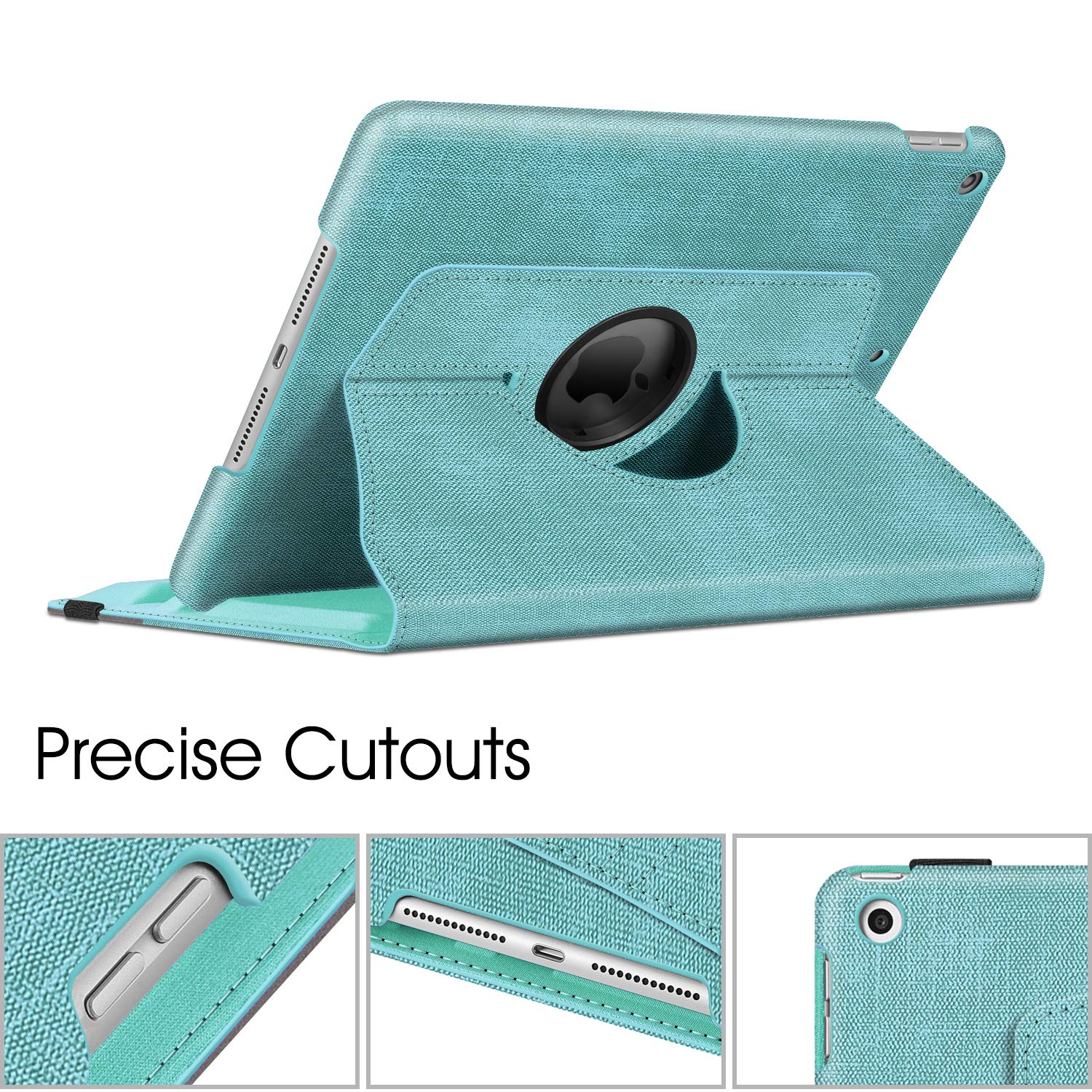 Foto 5 | Funda Giratoria Fintie Para Ipad De 9ª  8ª Y 7ª Generación De 10 2 Pulgadas  Color Turquesa - Venta Internacional.