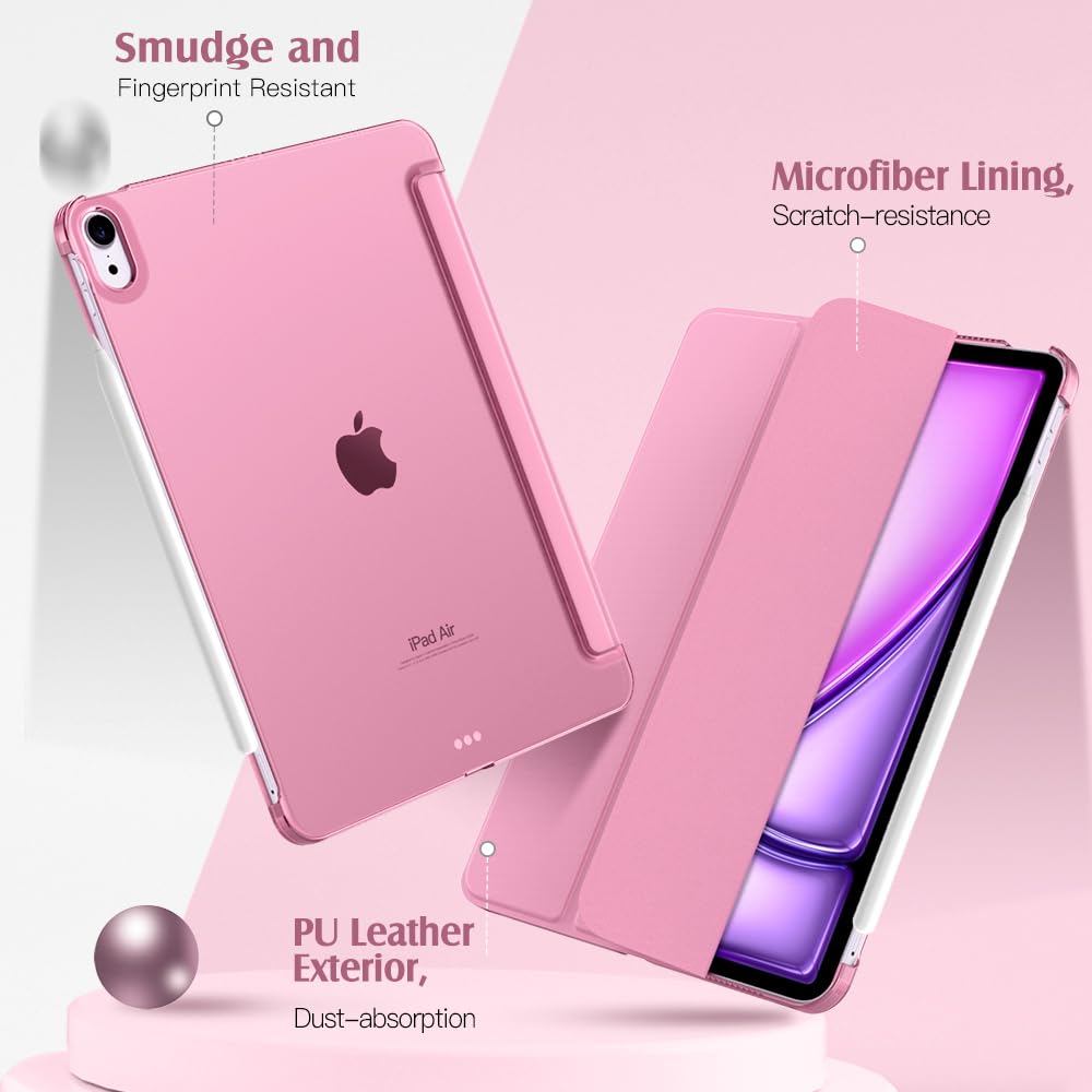 Foto 5 pulgar | Funda Para Ipad Air De 11 Pulgadas Timovo Fondant Pink Carcasa Trasera Dura - Venta Internacional.
