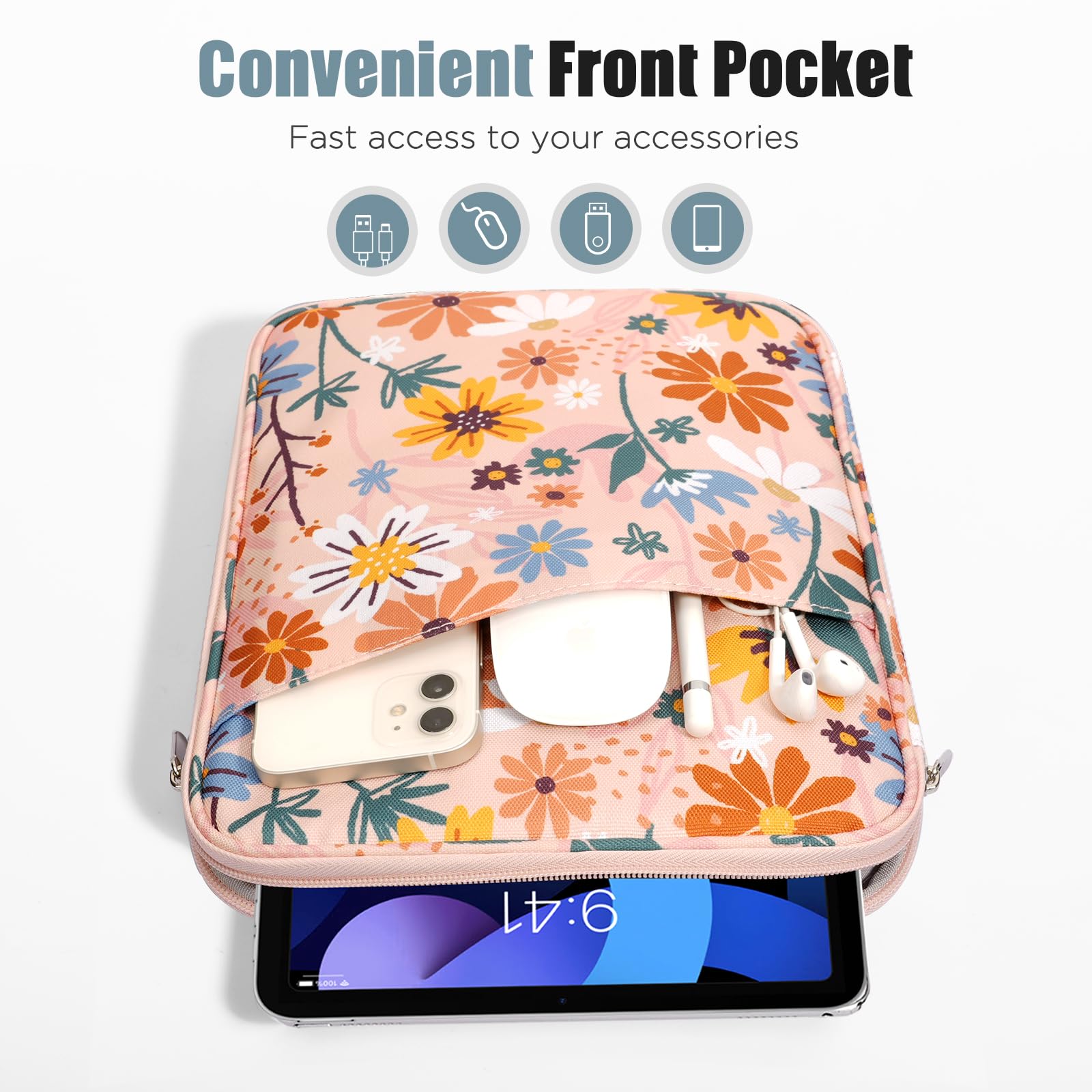 Foto 7 pulgar | Funda Para Tablet Timovo 9-11 Para Ipad 11 Pulgadas A16 2025 Amarilla - Venta Internacional.