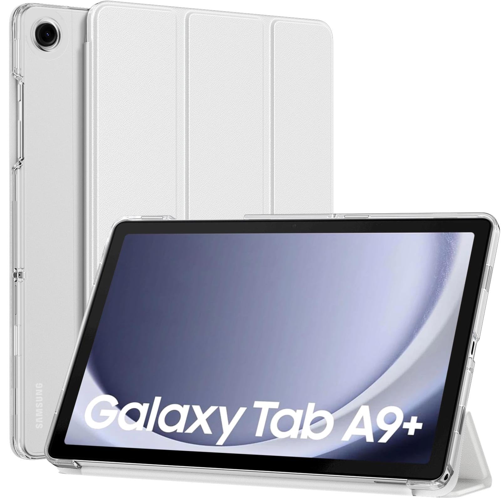 Funda Moko Para Galaxy Tab A9 Plus De 11 Pulgadas 2023 Con Soporte Blanco - Venta Internacional.