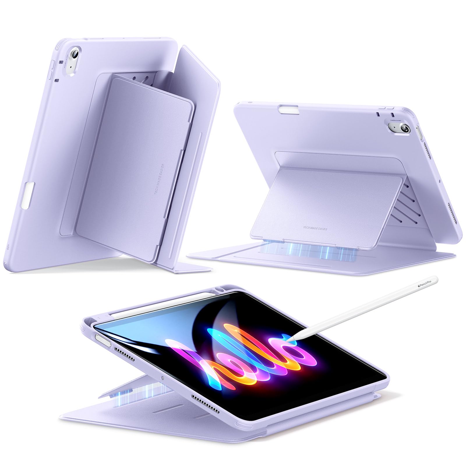 Funda Esr Para Ipad Air De 11 Pulgadas (2025/2024) Con Soporte Para Lápices - Venta Internacional.