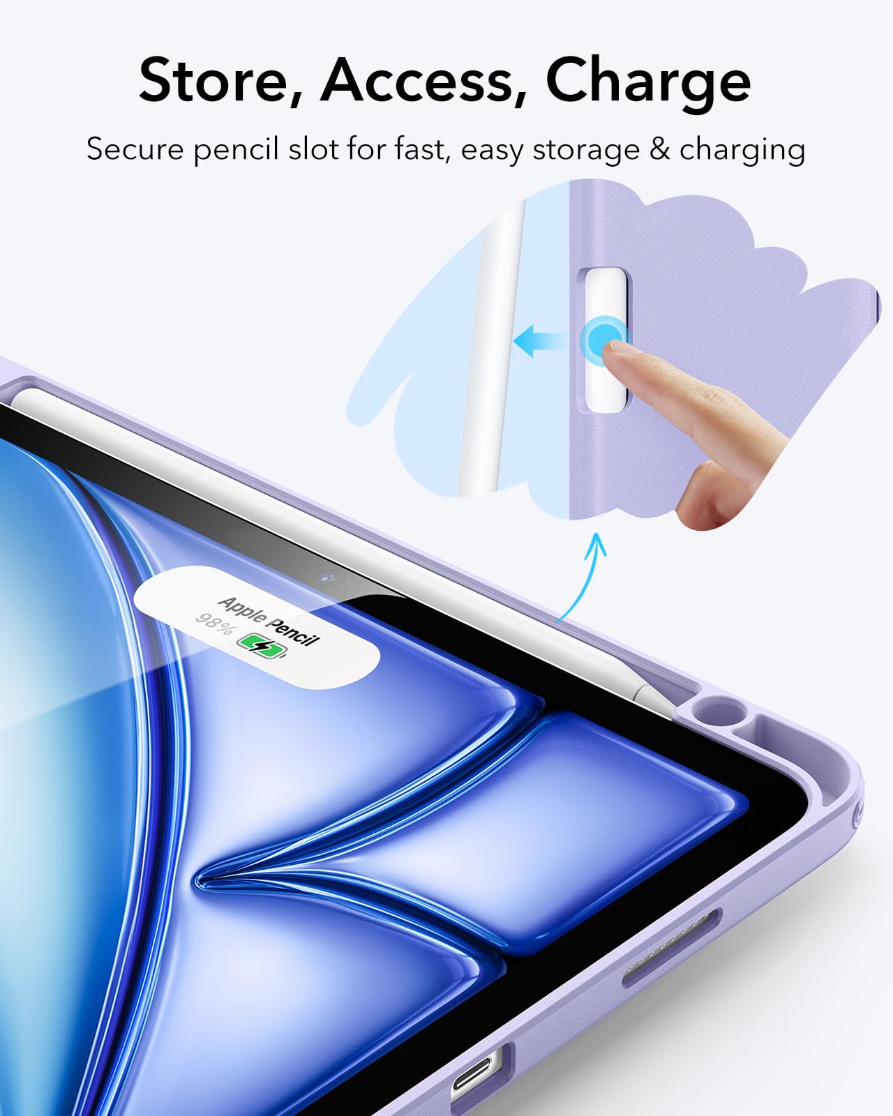 Foto 7 | Funda Esr Para Ipad Air De 11 Pulgadas (2025/2024) Con Soporte Para Lápices - Venta Internacional.