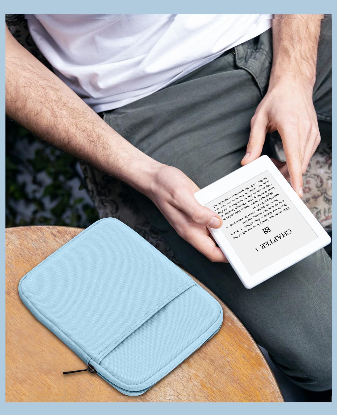 Foto 6 | Funda Para Tablet Timovo Para Ipad Mini 7/6/5/4/3/2/1  Color Azul Claro - Venta Internacional.