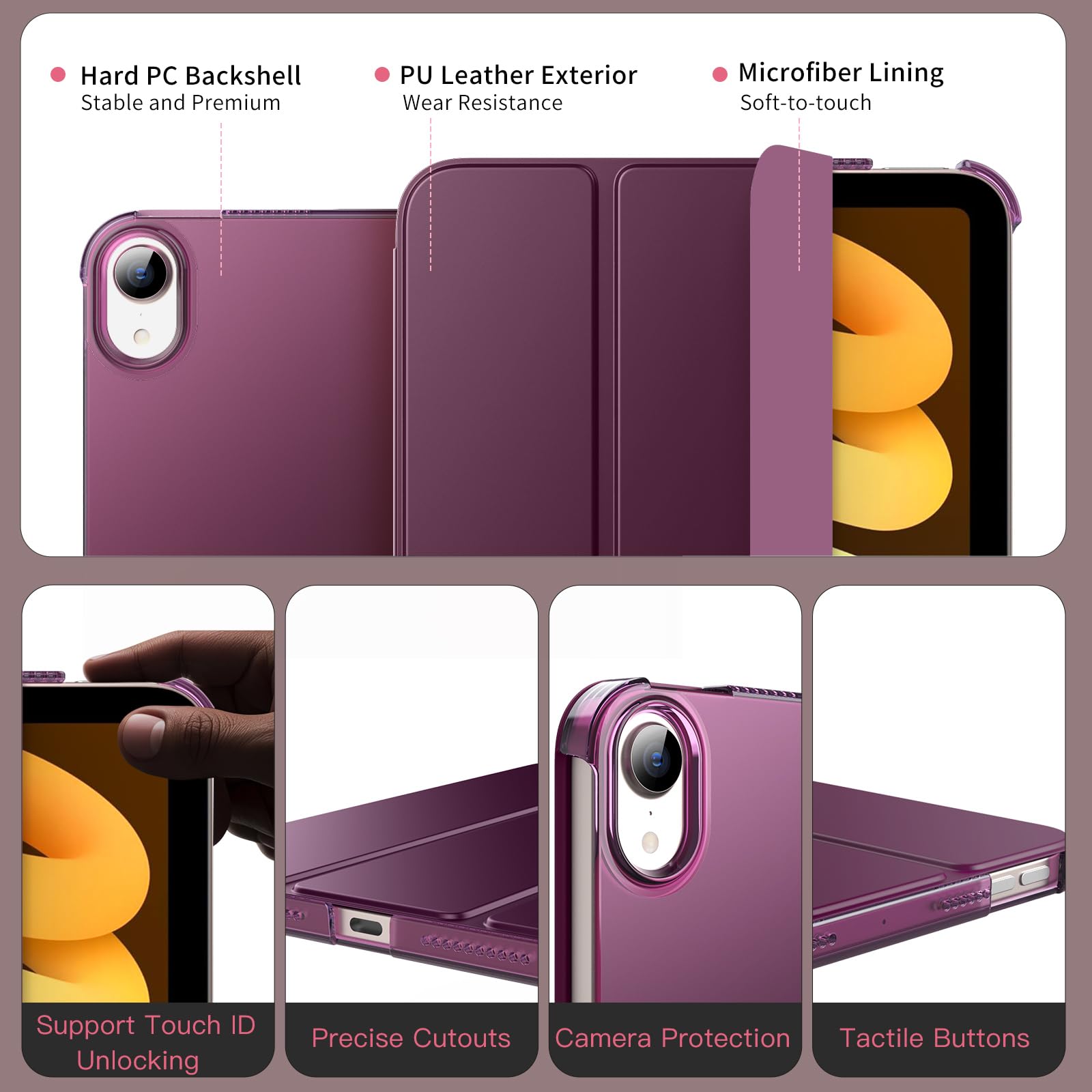 Foto 4 | Funda Moko Para Ipad Mini 7 (a17 Pro) 8.3 Pulgadas 2024  Ipad Mini 6 8.3 Pulgadas 2021 - Venta Internacional.