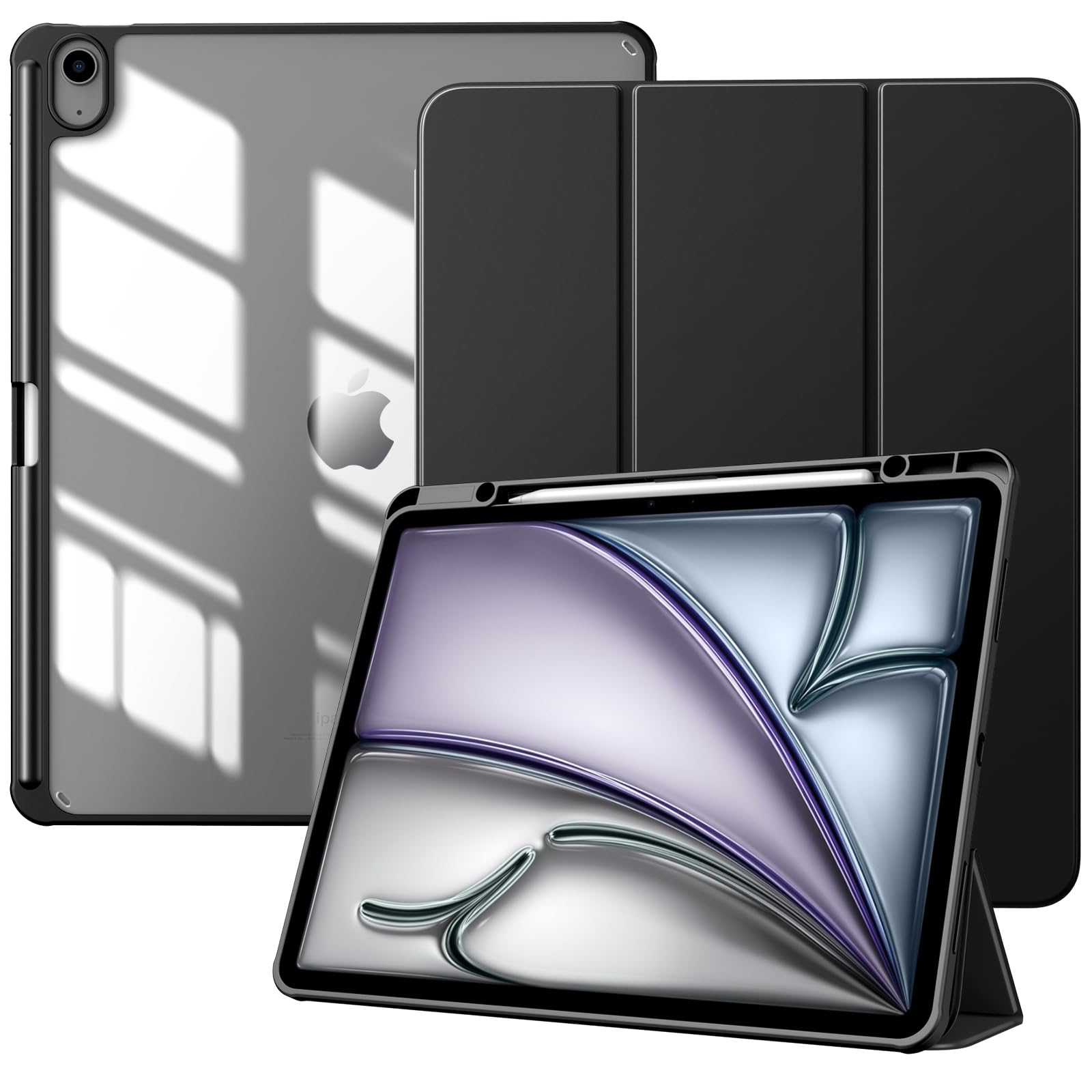 Funda Timovo Para Ipad Air De 13 Pulgadas Con Soporte Para Lápices  Color Negro - Venta Internacional.