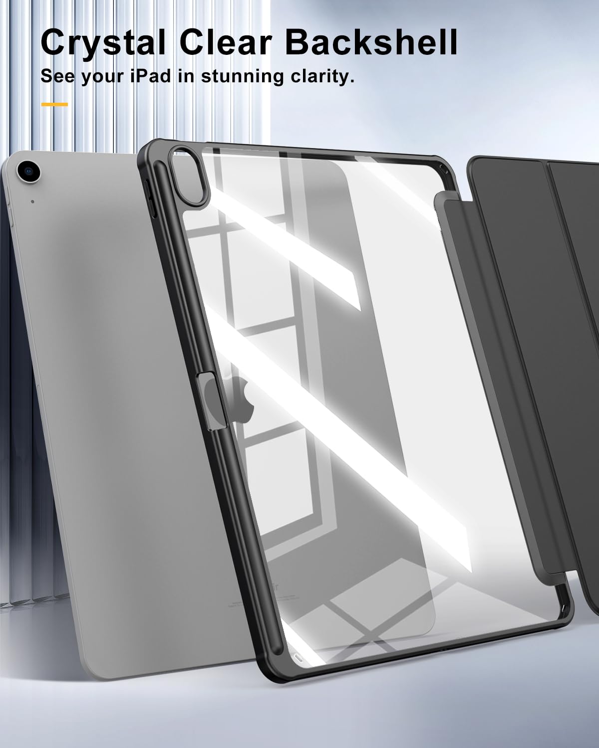 Foto 6 | Funda Timovo Para Ipad Air De 13 Pulgadas Con Soporte Para Lápices  Color Negro - Venta Internacional.