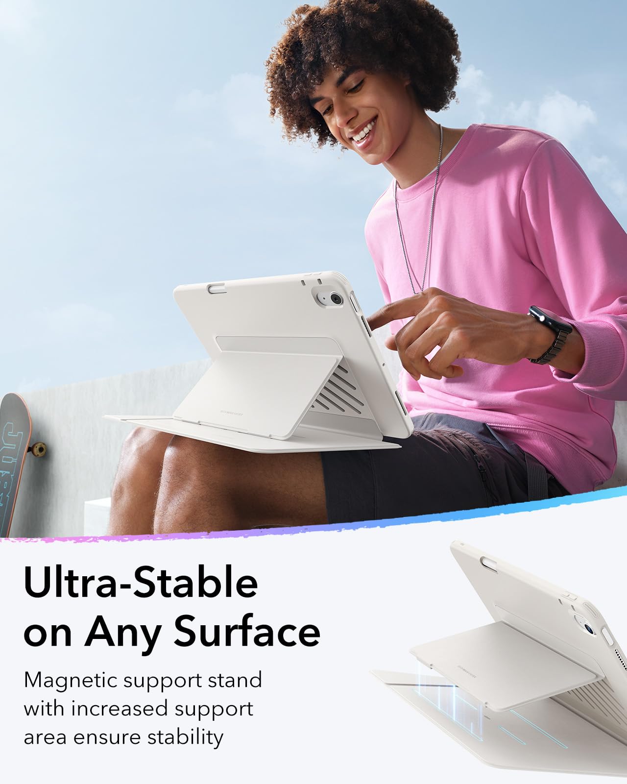 Foto 5 | Funda Esr Para Ipad Air De 11 Pulgadas (2025/2024) Con Soporte Para Lápices - Venta Internacional.