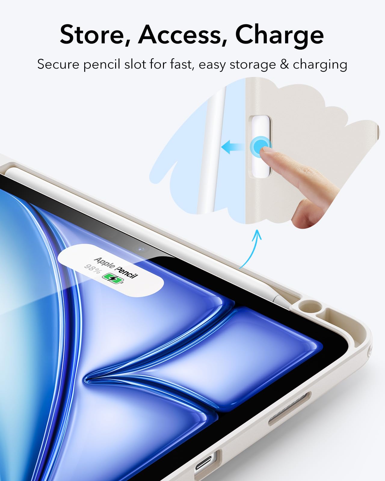 Foto 7 | Funda Esr Para Ipad Air De 11 Pulgadas (2025/2024) Con Soporte Para Lápices - Venta Internacional.