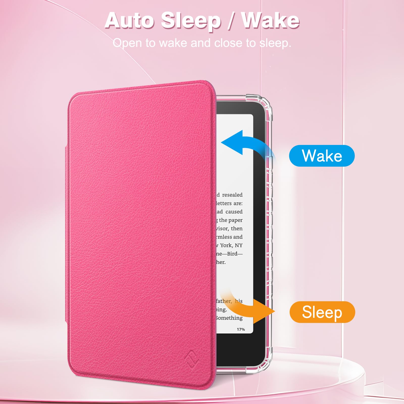 Foto 4 pulgar | Funda Fintie Para Kindle Paperwhite 12.ª Generación 2024 Magenta - Venta Internacional.