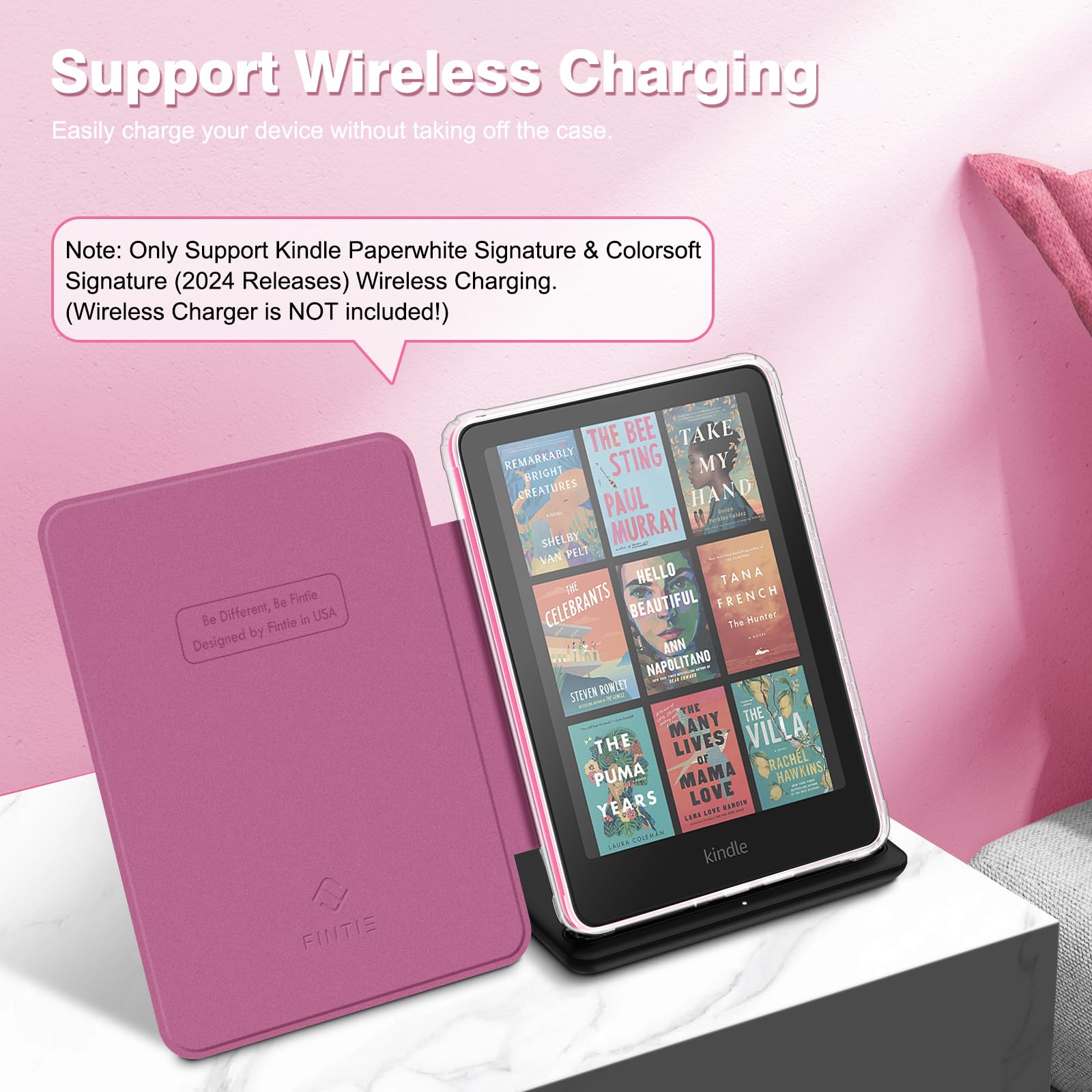 Foto 6 | Funda Fintie Para Kindle Paperwhite 12.ª Generación 2024 Magenta - Venta Internacional.