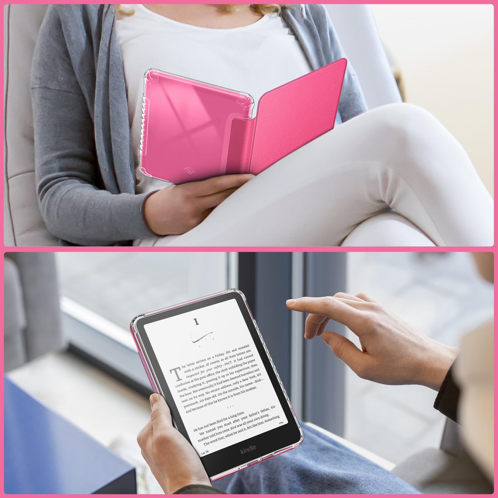 Foto 7 | Funda Fintie Para Kindle Paperwhite 12.ª Generación 2024 Magenta - Venta Internacional.