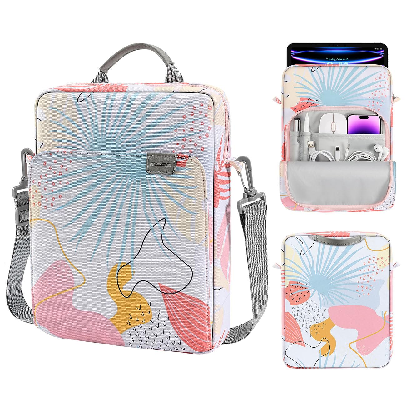 Funda Para Tableta Moko De 9 A 11 Pulgadas Con Correa Para El Hombro Tropical Leaf - Venta Internacional.