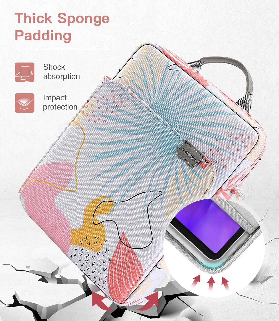 Foto 4 | Funda Para Tableta Moko De 9 A 11 Pulgadas Con Correa Para El Hombro Tropical Leaf - Venta Internacional.
