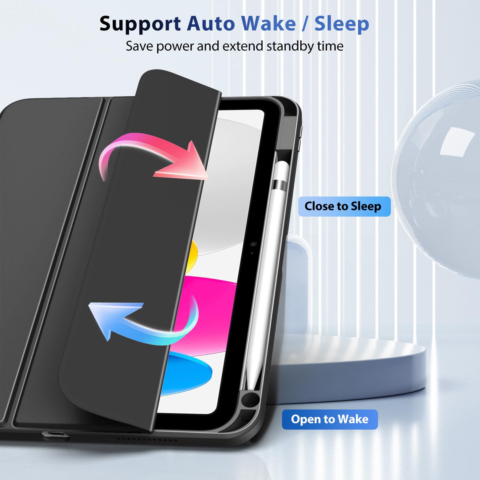 Foto 5 | Funda Timovo Para Ipad 11.ª Generación De 11 Pulgadas 2025 Con Soporte Para Lápices - Venta Internacional.