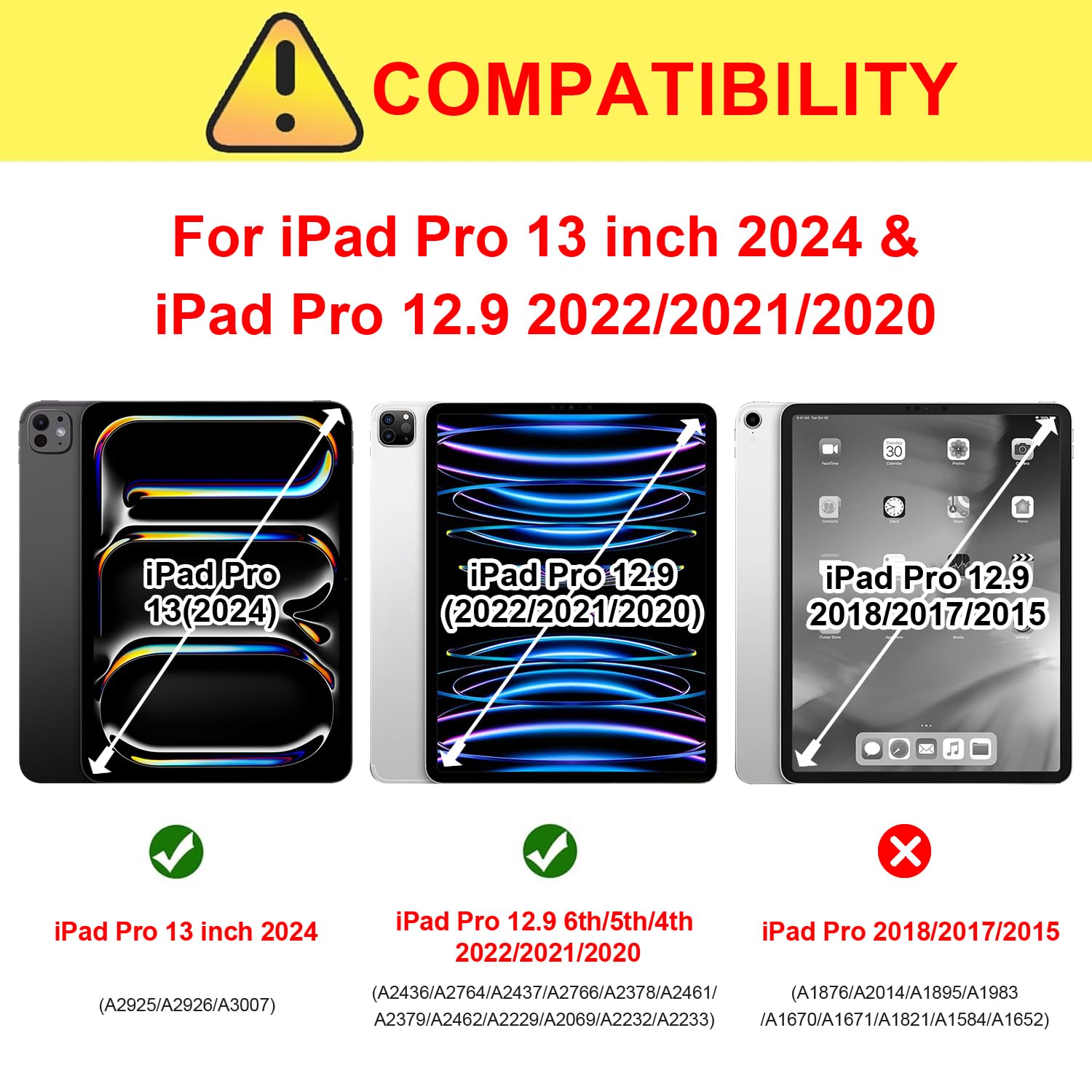 Foto 2 | Funda Ztotopcases Para Ipad Pro De 13 Y 12 9 Pulgadas Con Soporte - Venta Internacional.