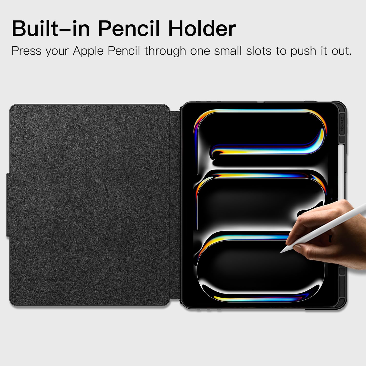 Foto 3 | Funda Ztotopcases Para Ipad Pro De 13 Y 12 9 Pulgadas Con Soporte - Venta Internacional.