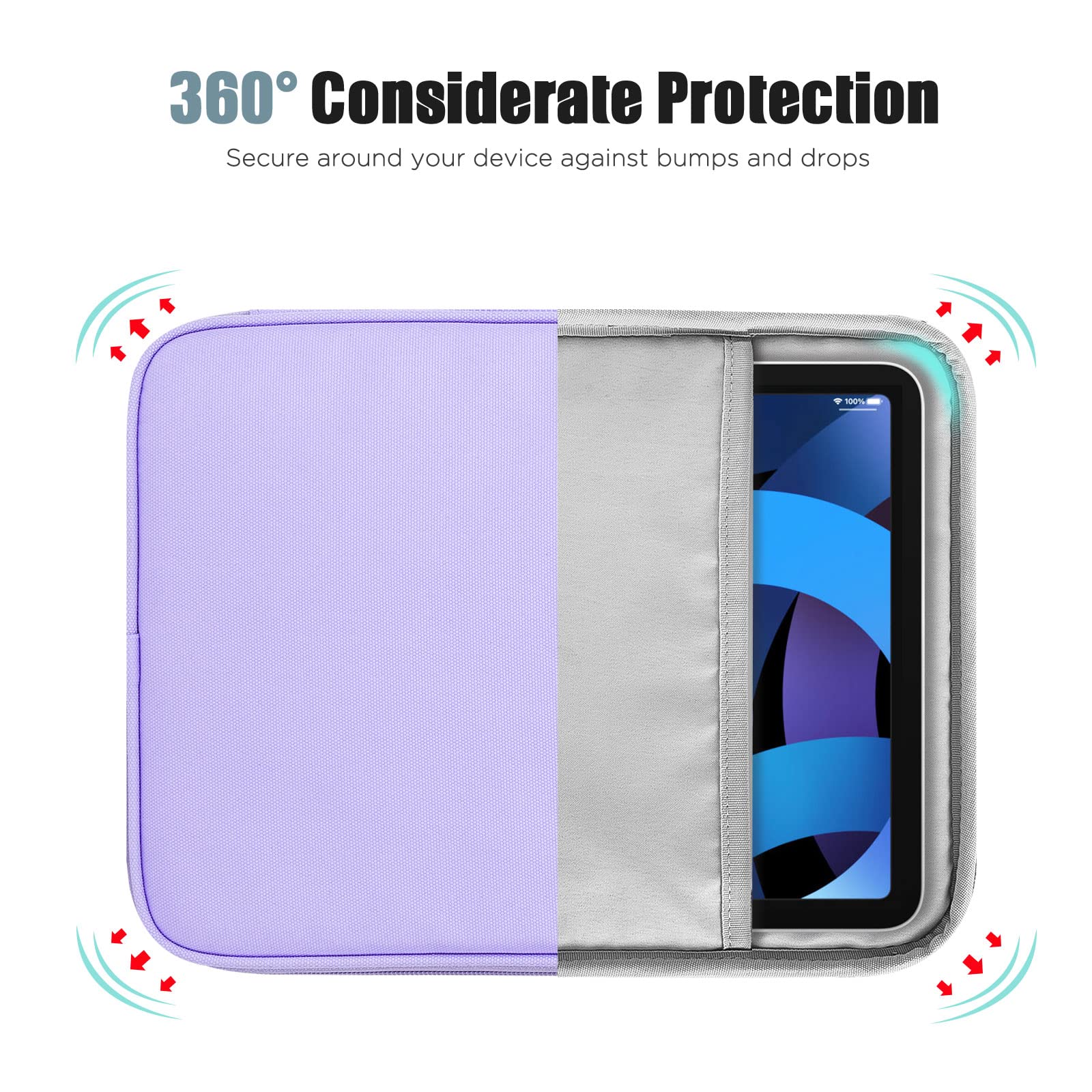 Foto 5 | Funda Para Tablet Timovo 9-11 Para Ipad 11 Pulgadas A16 2025 Púrpura - Venta Internacional.