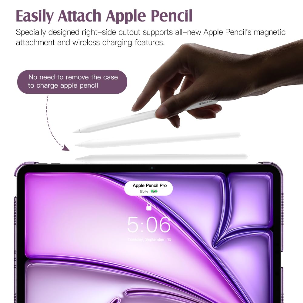 Foto 4 pulgar | Funda Timovo Para Ipad Air De 11 Pulgadas  Color Morado Oscuro - Venta Internacional.