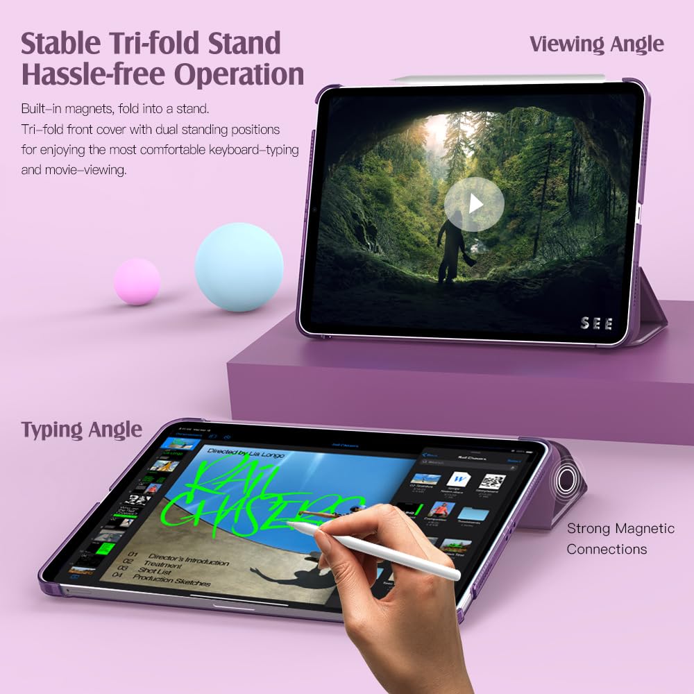 Foto 6 | Funda Timovo Para Ipad Air De 11 Pulgadas  Color Morado Oscuro - Venta Internacional.
