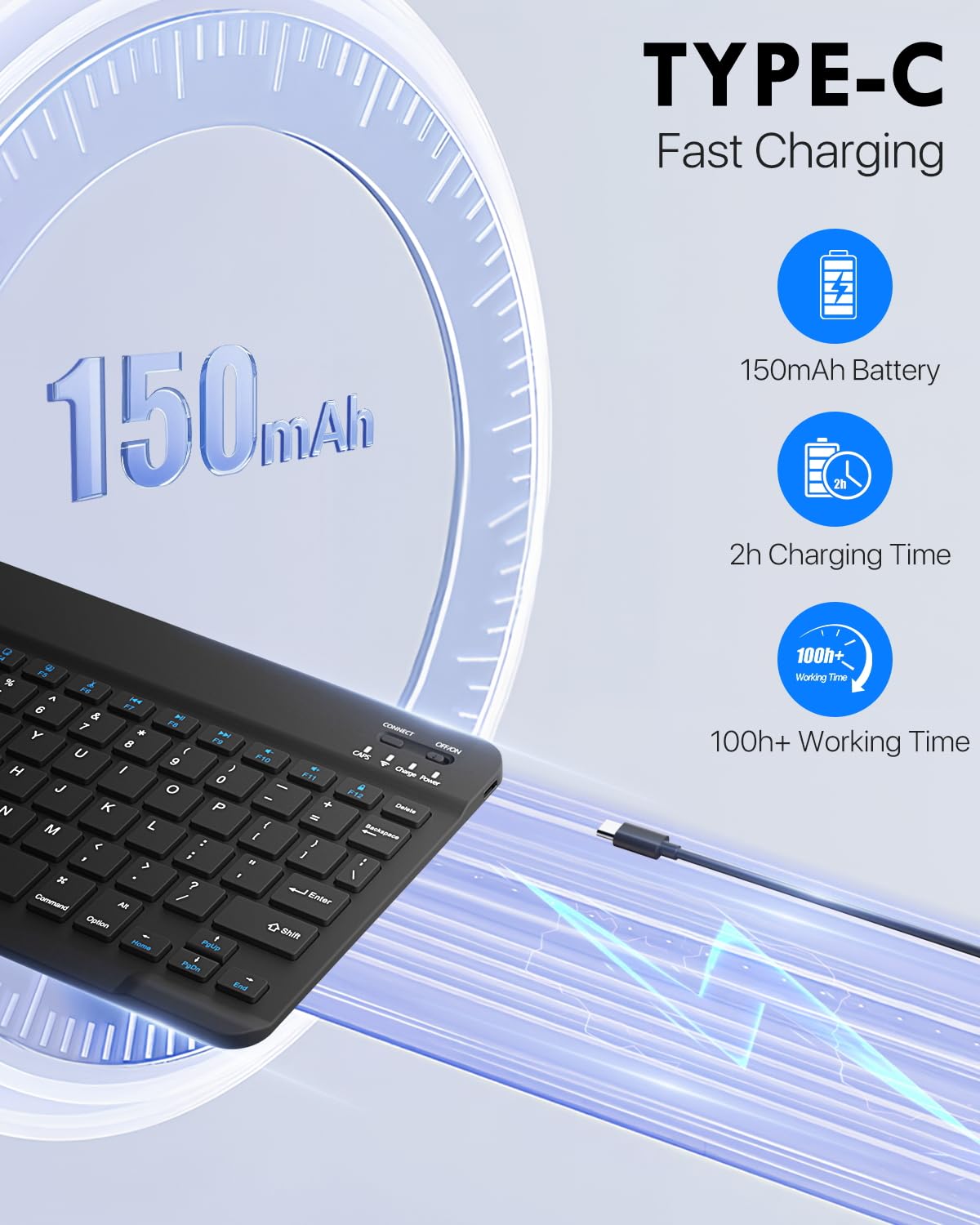 Foto 5 | Funda Con Teclado Moko Para Ipad 11.ª Generación  11 Pulgadas  2025  Con Lápiz - Venta Internacional.