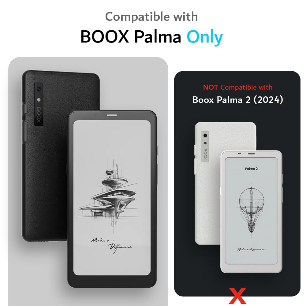 Foto 2 | Funda Tudia Skn Transparente A Prueba De Golpes Onyx Boox Palma 6.13 - Venta Internacional.