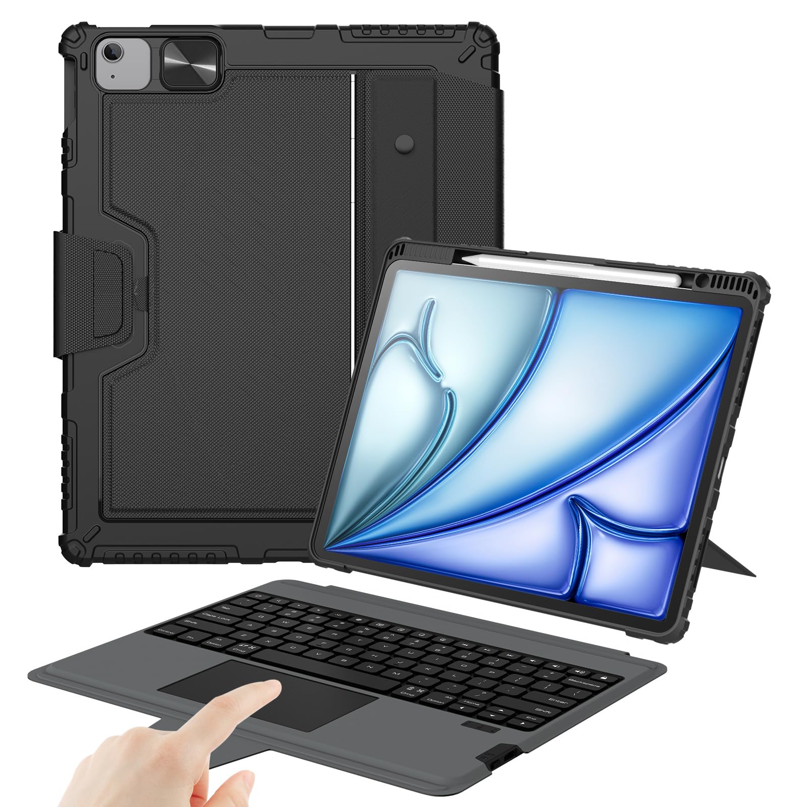 Foto 2 pulgar | Funda Con Teclado Nillkin Para Ipad Air De 13 Pulgadas  Ipad Pro De 12 9 Pulgadas - Venta Internacional.