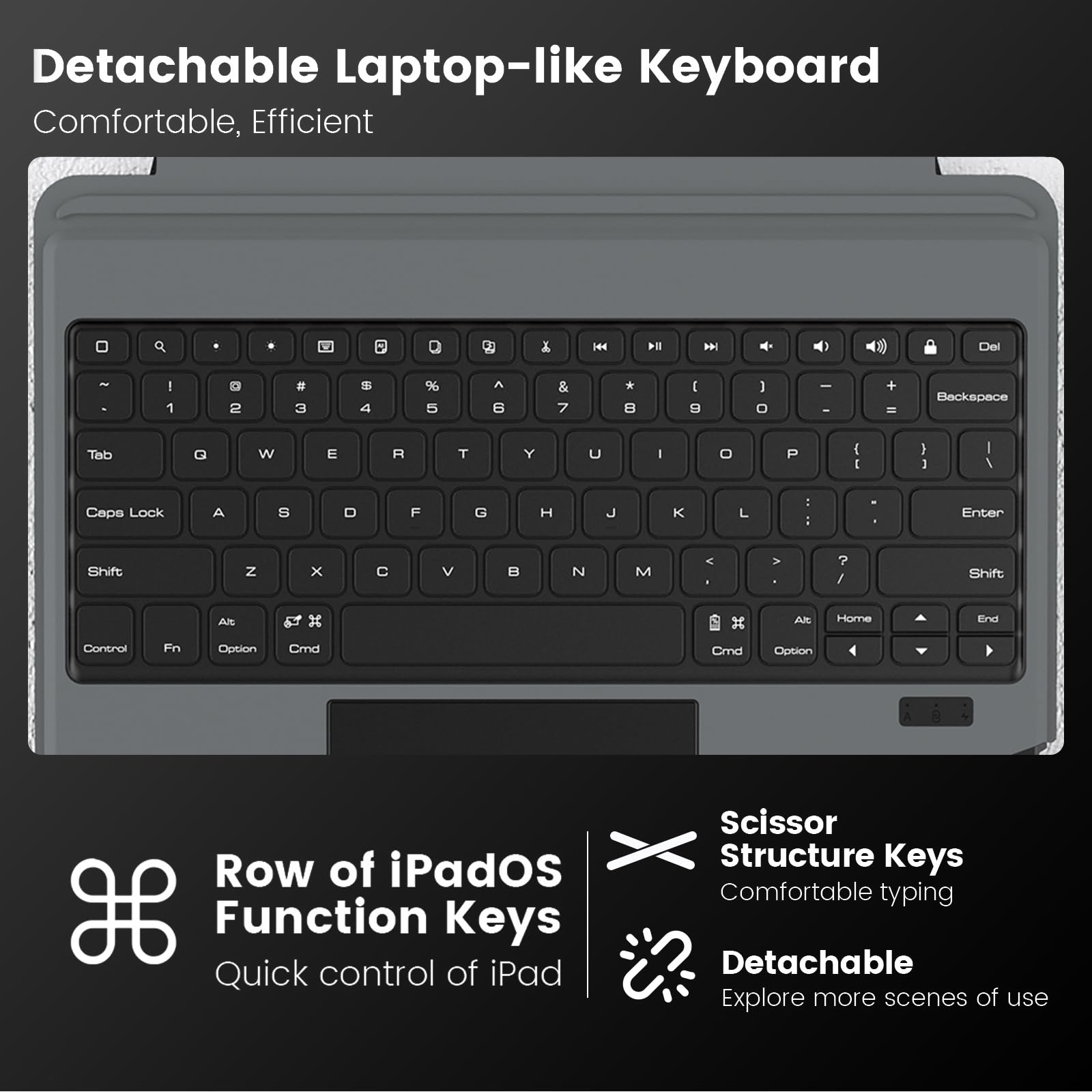 Foto 4 pulgar | Funda Con Teclado Nillkin Para Ipad Air De 13 Pulgadas  Ipad Pro De 12 9 Pulgadas - Venta Internacional.