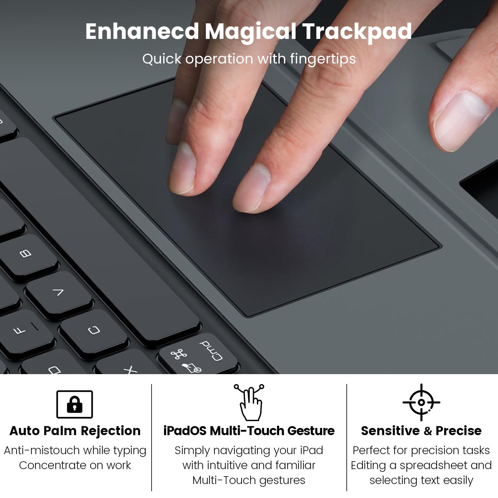 Foto 5 pulgar | Funda Con Teclado Nillkin Para Ipad Air De 13 Pulgadas  Ipad Pro De 12 9 Pulgadas - Venta Internacional.