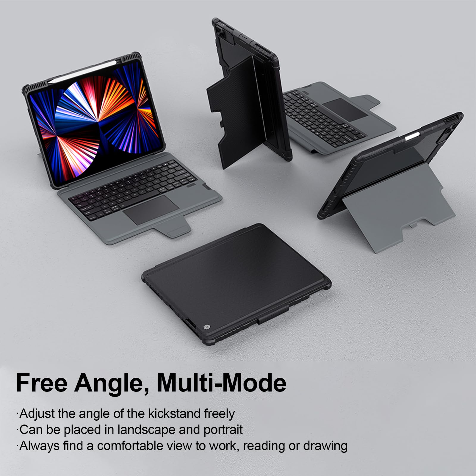 Foto 7 pulgar | Funda Con Teclado Nillkin Para Ipad Air De 13 Pulgadas  Ipad Pro De 12 9 Pulgadas - Venta Internacional.
