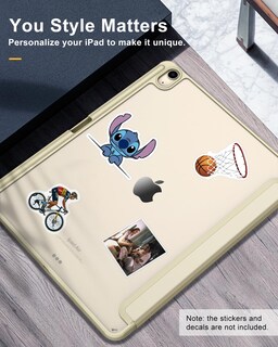 Foto 5 | Funda Timovo Para Ipad Air De 13 Pulgadas Con Soporte Para Lápices Color Dorado Champán - Venta Internacional.