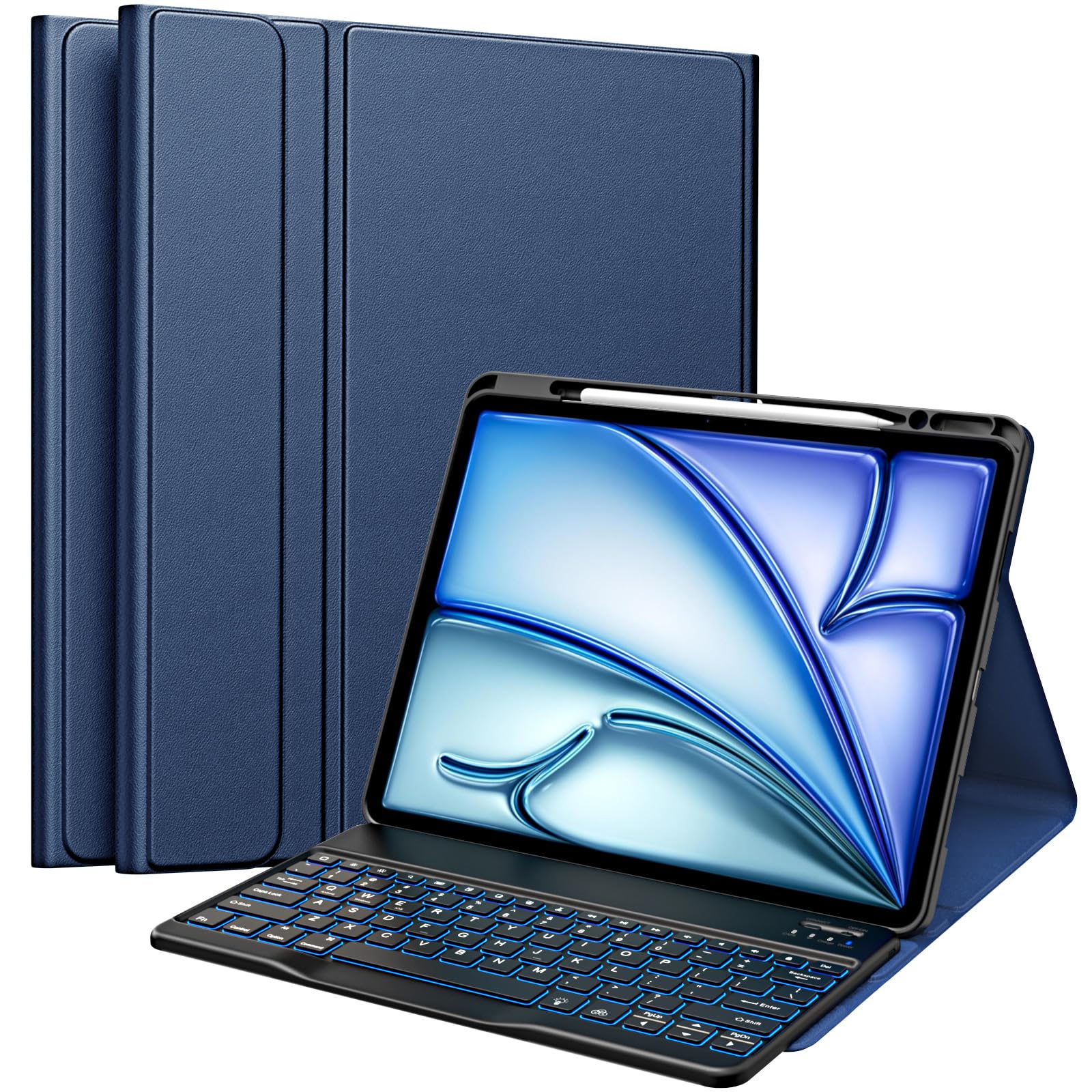 Funda De Teclado Moko Para Ipad Air De 13 Pulgadas Con Teclado 2025/2024 - Venta Internacional.