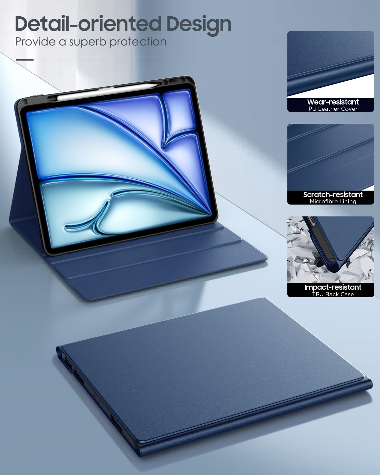 Foto 4 pulgar | Funda De Teclado Moko Para Ipad Air De 13 Pulgadas Con Teclado 2025/2024 - Venta Internacional.