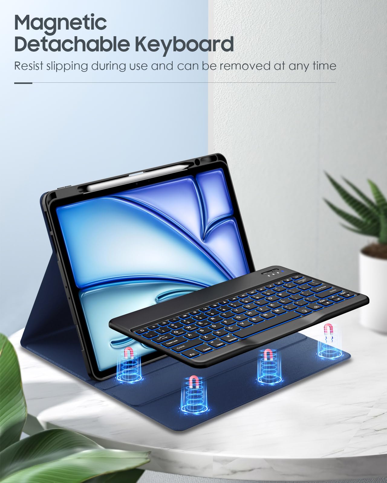 Foto 7 pulgar | Funda De Teclado Moko Para Ipad Air De 13 Pulgadas Con Teclado 2025/2024 - Venta Internacional.