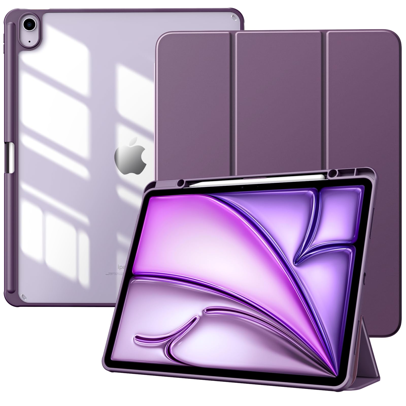 Foto 2 pulgar | Funda Timovo Para Ipad Air De 13 Pulgadas Con Soporte Para Lápices  Color Morado Oscuro - Venta Internacional.