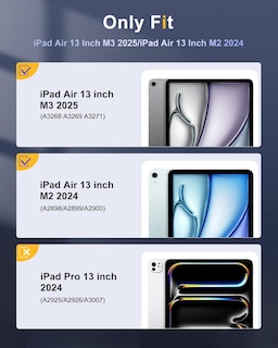 Foto 2 | Funda Timovo Para Ipad Air De 13 Pulgadas Con Soporte Para Lápices Color Morado Oscuro - Venta Internacional.