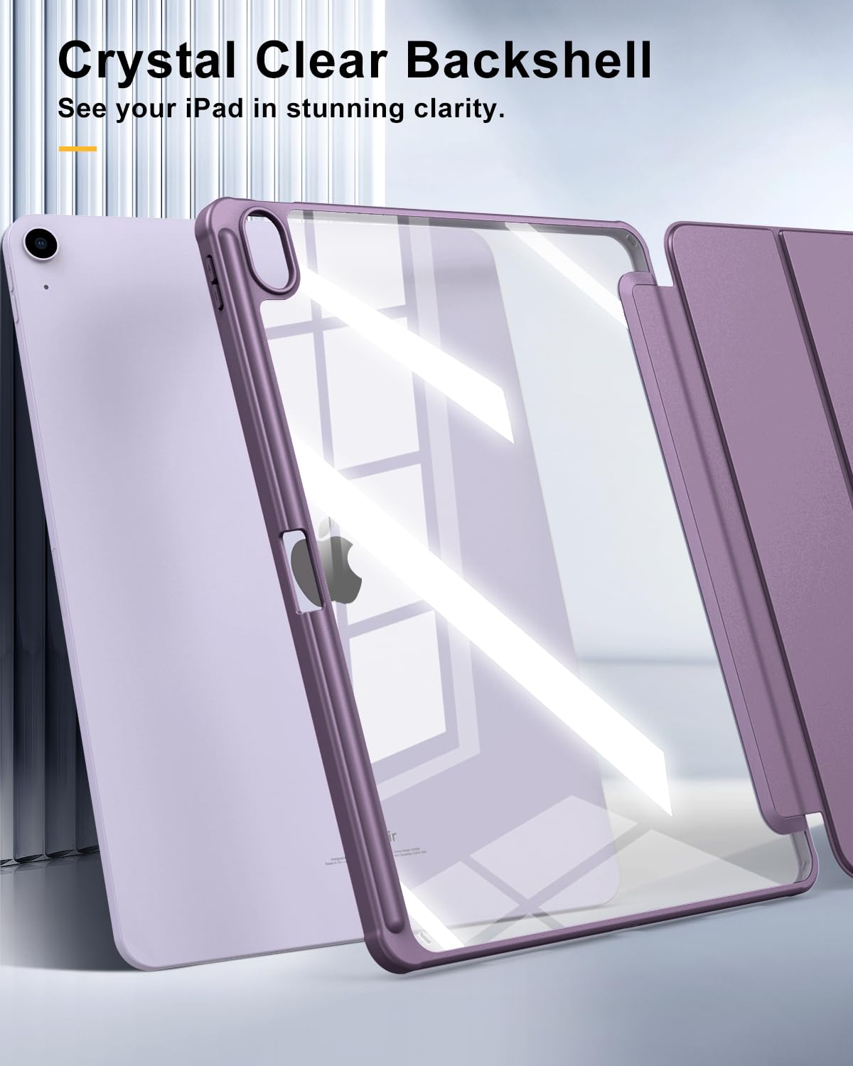 Foto 7 pulgar | Funda Timovo Para Ipad Air De 13 Pulgadas Con Soporte Para Lápices  Color Morado Oscuro - Venta Internacional.