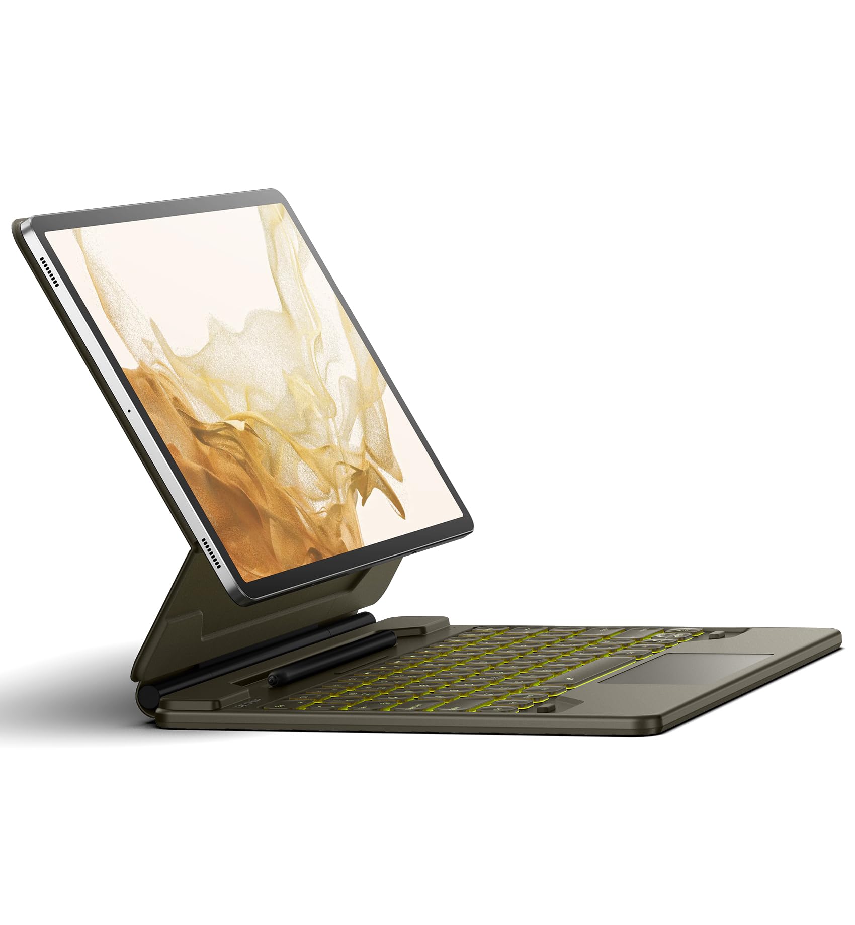 Funda Con Teclado Dexnor Para Samsung Galaxy Tab S10+ De 12 4 Pulgadas  Color Marrón - Venta Internacional.