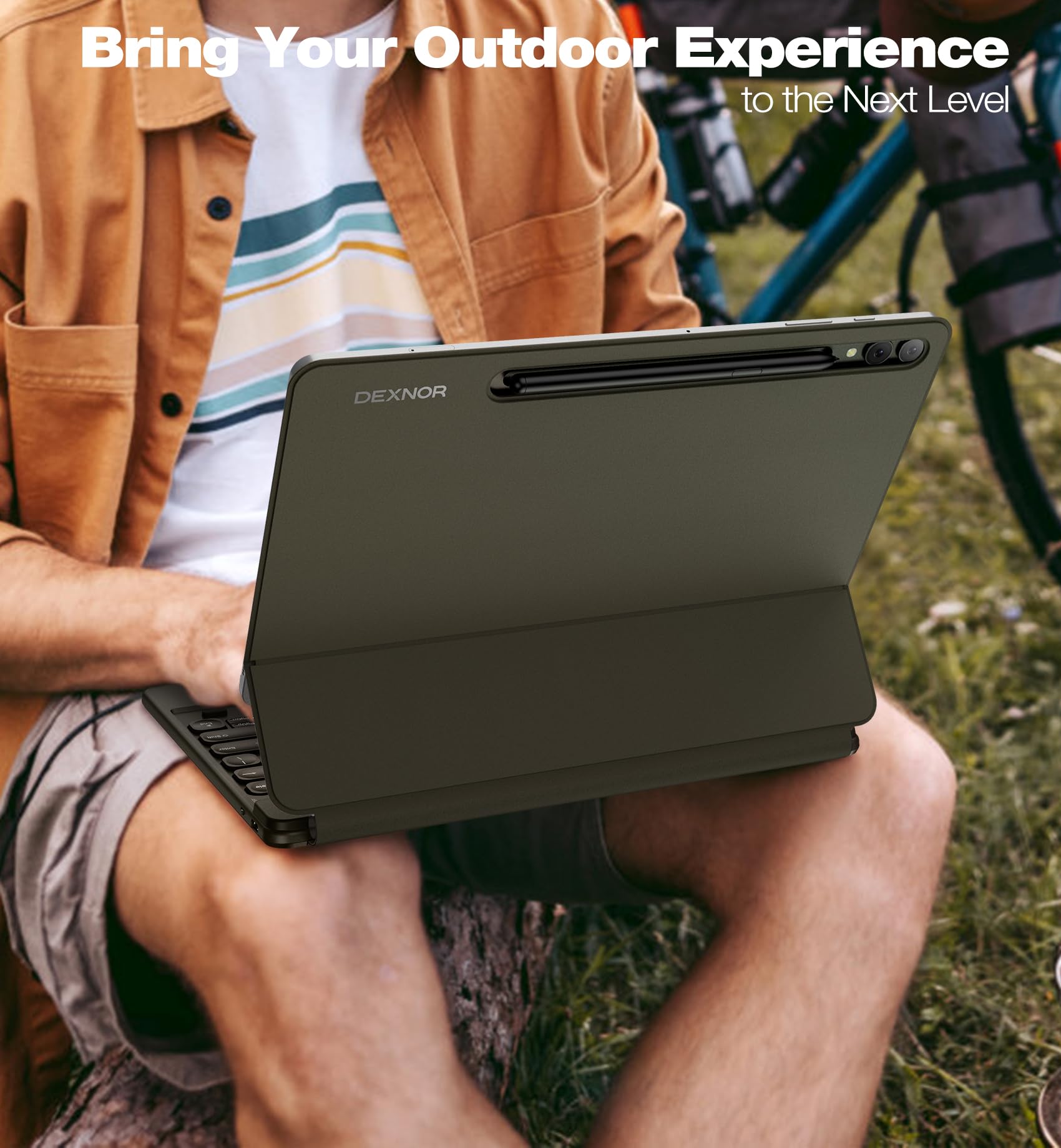 Foto 4 | Funda Con Teclado Dexnor Para Samsung Galaxy Tab S10+ De 12 4 Pulgadas  Color Marrón - Venta Internacional.