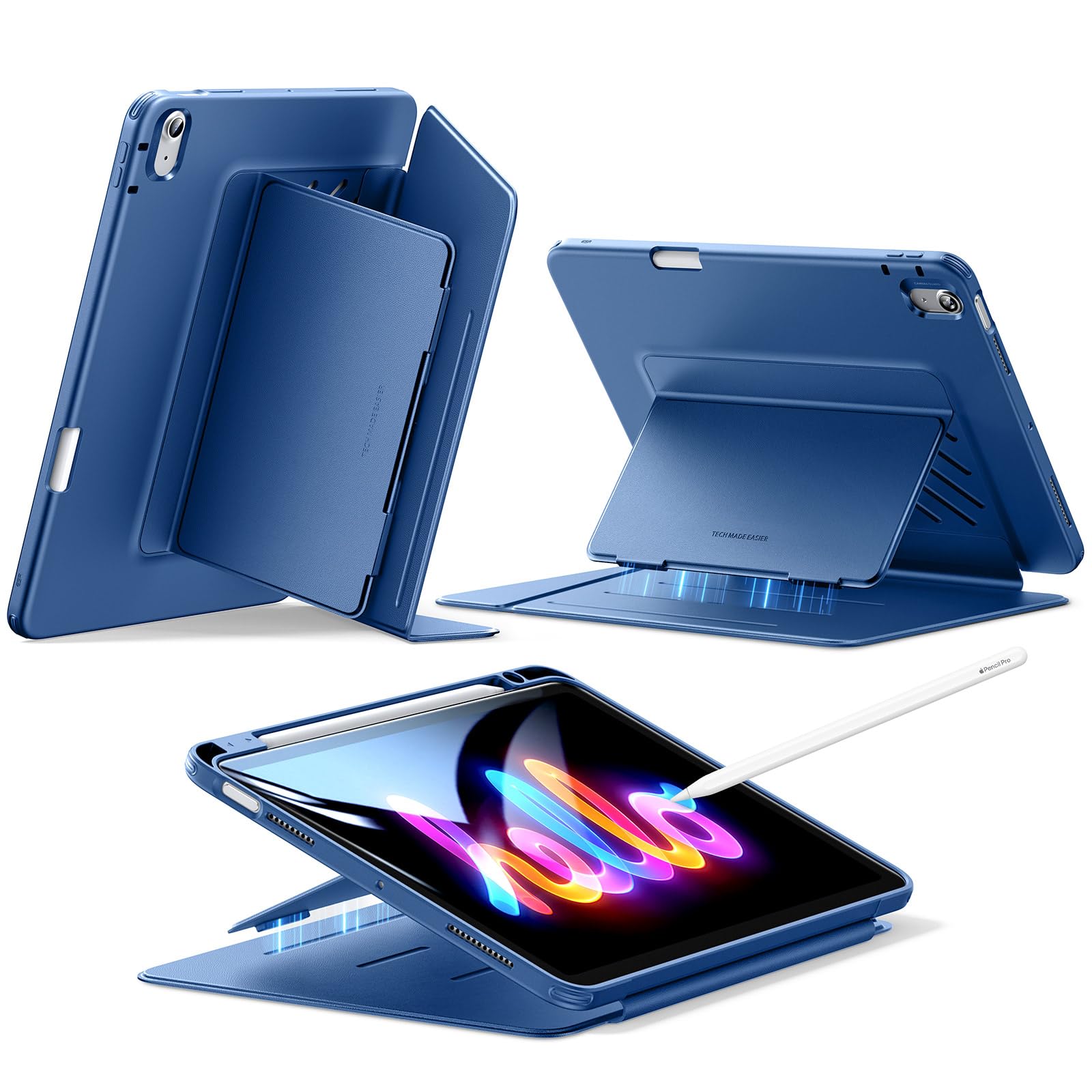 Funda Esr Para Ipad Air De 11 Pulgadas (2025/2024) Con Soporte Para Lápices  Color Azul - Venta Internacional.