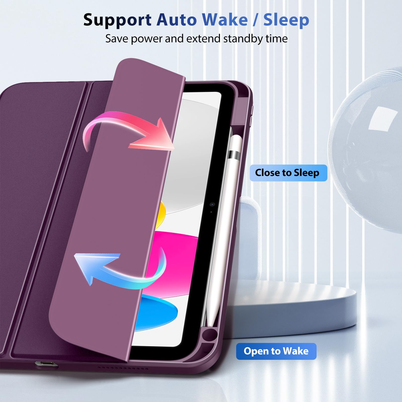 Foto 6 pulgar | Funda Timovo Para Ipad 11.ª Generación De 11 Pulgadas 2025 Con Soporte Para Lápices - Venta Internacional.