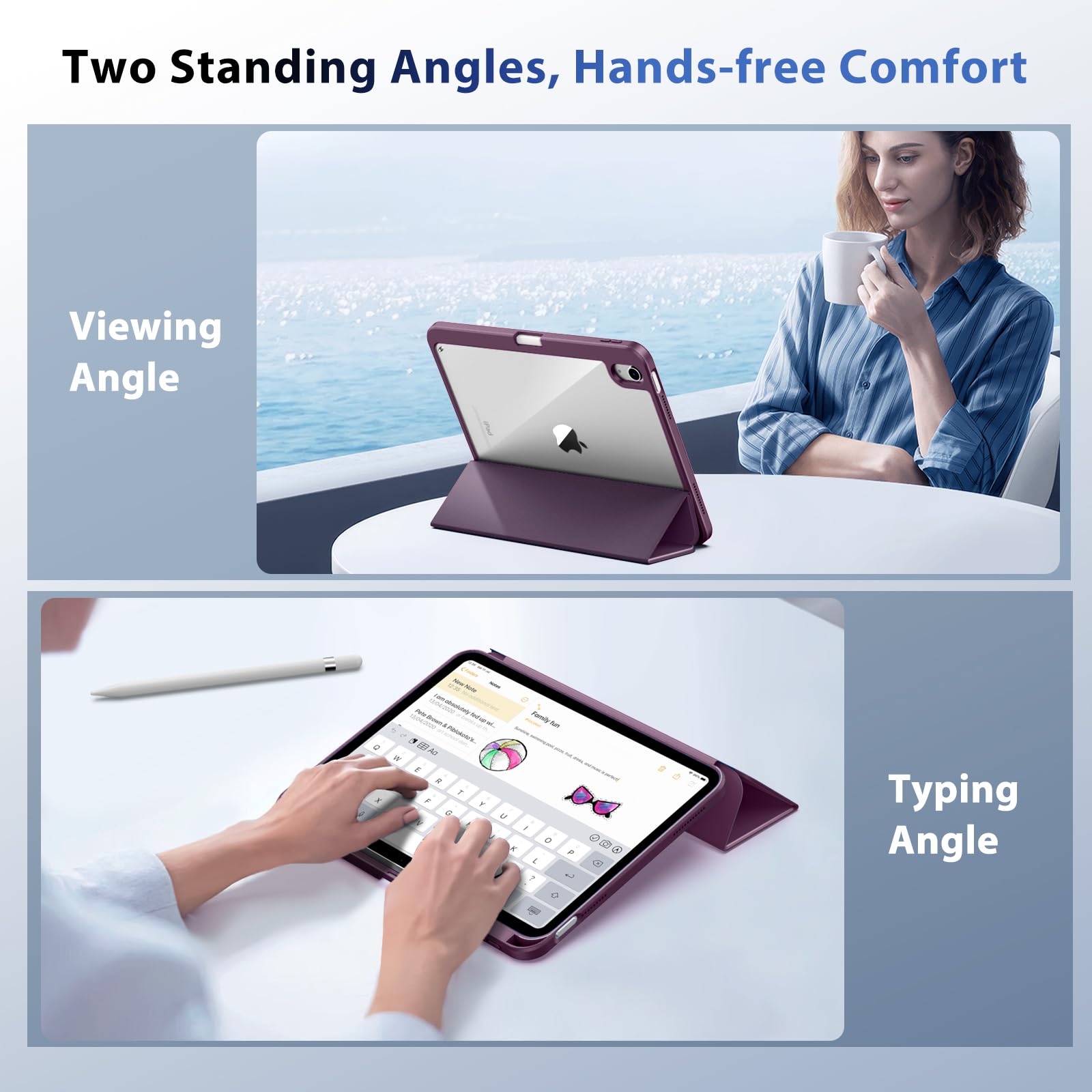 Foto 7 | Funda Timovo Para Ipad 11.ª Generación De 11 Pulgadas 2025 Con Soporte Para Lápices - Venta Internacional.