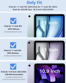 Foto 2 | Funda Para Ipad Air De 11 Pulgadas Timovo M3/m2-2025/2024 Azul Cobalto - Venta Internacional.