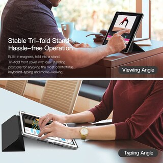 Foto 4 | Funda Timovo Ipad 10.2 Para Ipad De 9ª 8ª Y 7ª Generación Con Soporte Color Negro - Venta Internacional.