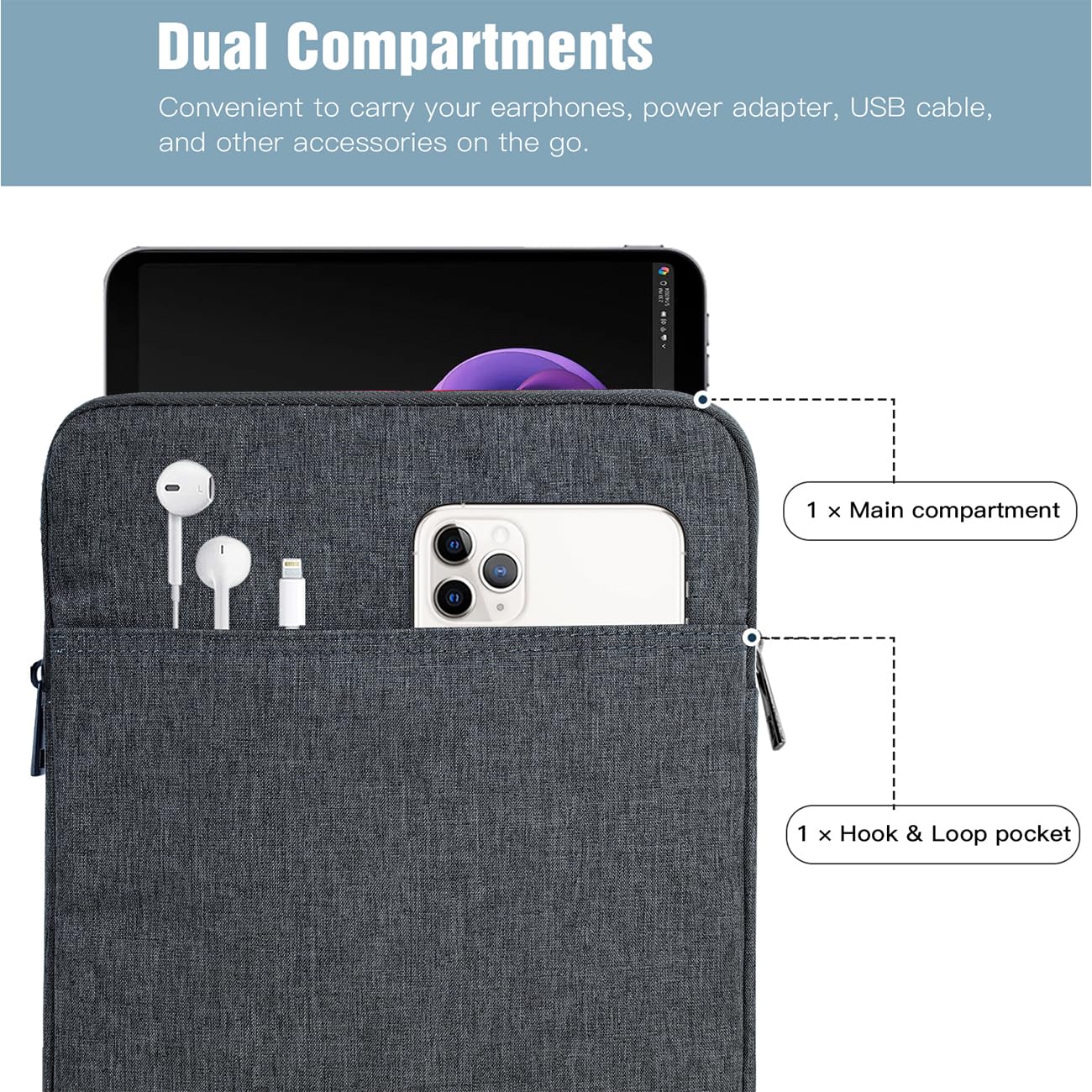 Foto 4 pulgar | Funda Para Portátil Timovo Para Surface Pro De 12 3'' 2025 Con Bolsa De Bolsillo - Venta Internacional.
