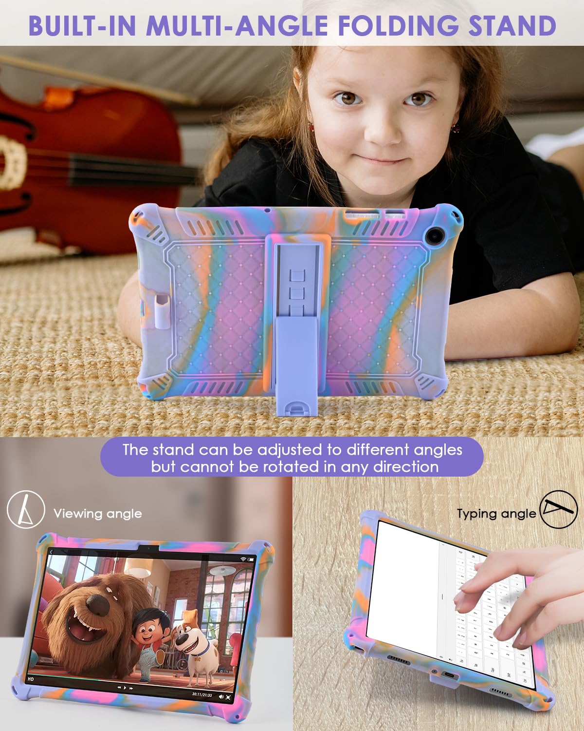 Foto 3 | Funda Detuosi Compatible Con Samsung Galaxy Tab A9 Plus De 11 Pulgadas - Venta Internacional.
