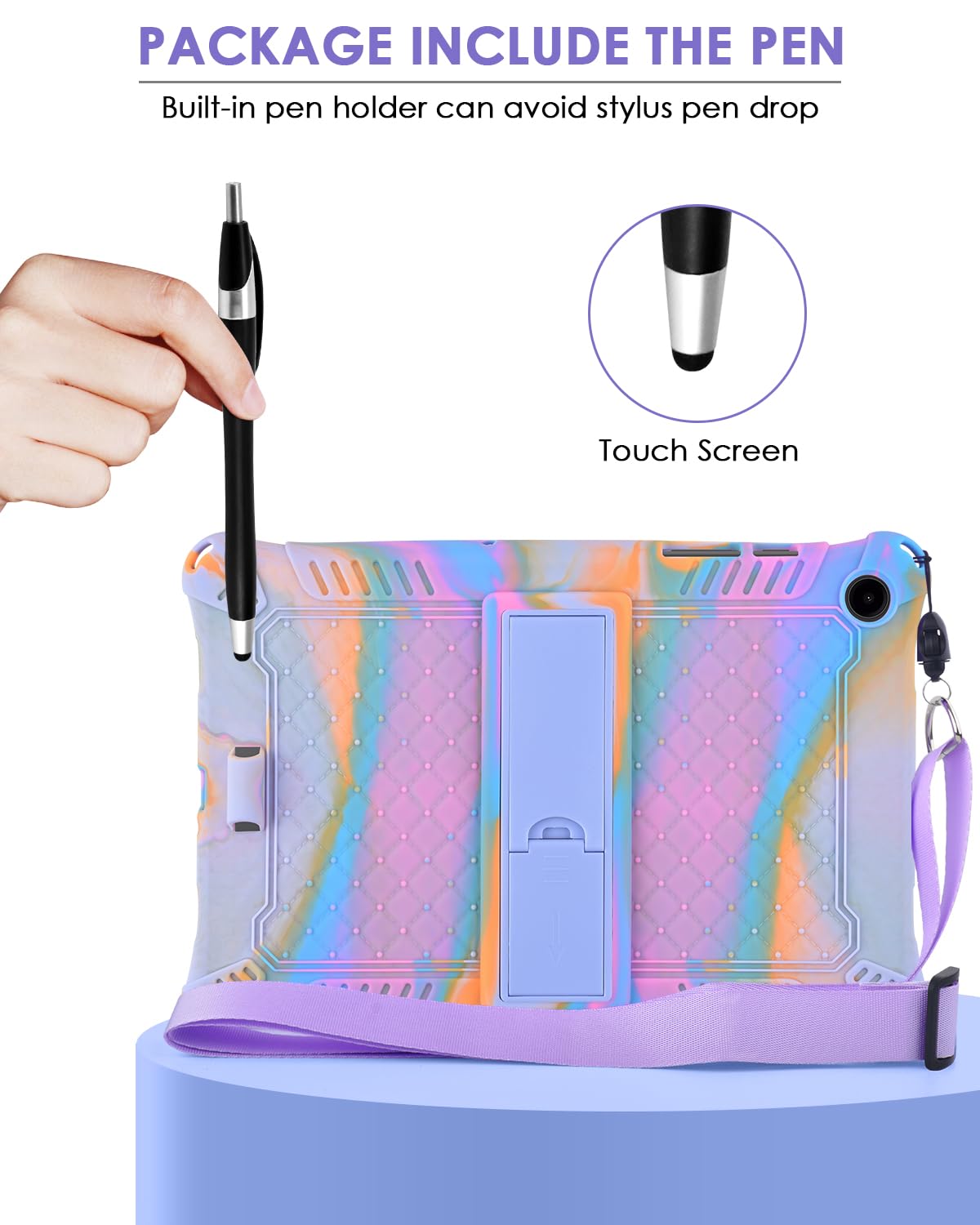 Foto 5 | Funda Detuosi Compatible Con Samsung Galaxy Tab A9 Plus De 11 Pulgadas - Venta Internacional.